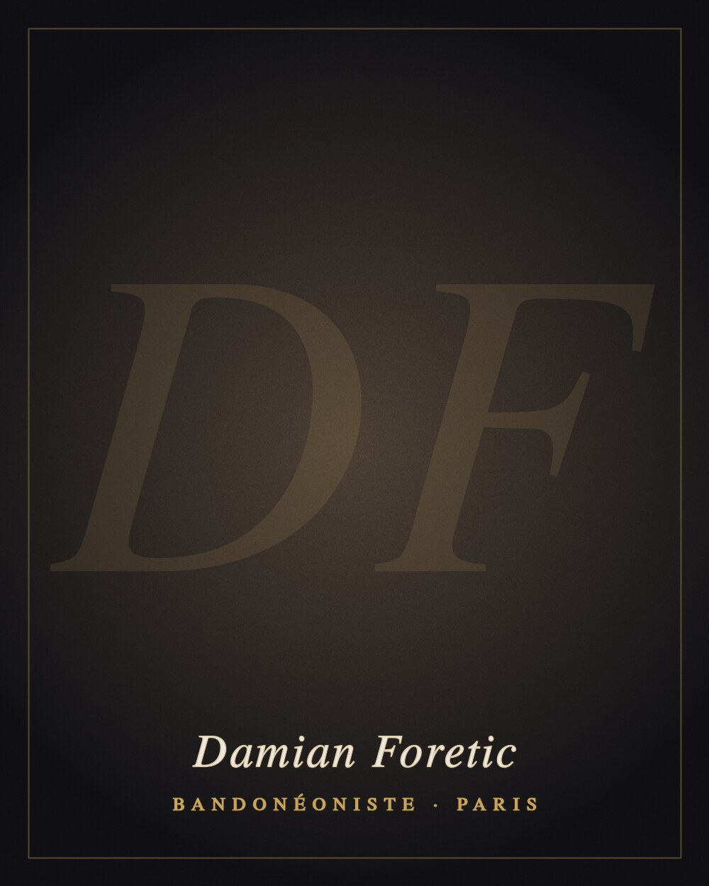 Damian Foretic au bandonéon